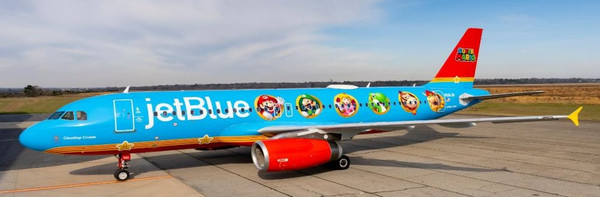 JC Wings Jetblue Airbus A320 "Mario & Friends" Reg: N561JB With Antenna XX40689 Scale 1:400