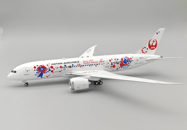 B-Models Japan Air Lines - JAL Boeing 787-8 Dreamliner JA823J EXPO 2025 Celebration with stand B-788-823 Scale 1:200
