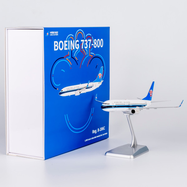 NG Model China Southern Airlines 737-800/w B-206C with stand 24038 1:200