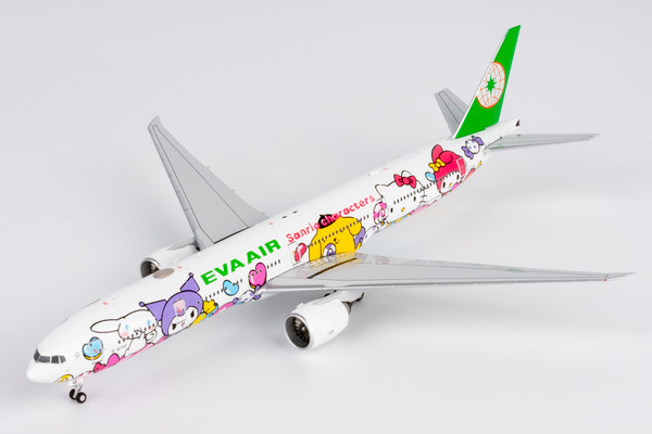 NG Model Eva Airways 777-300ER B-16740 HELLO KITTY “Candy Jet” - Sanrio Characters（糖果机 73074 1:400