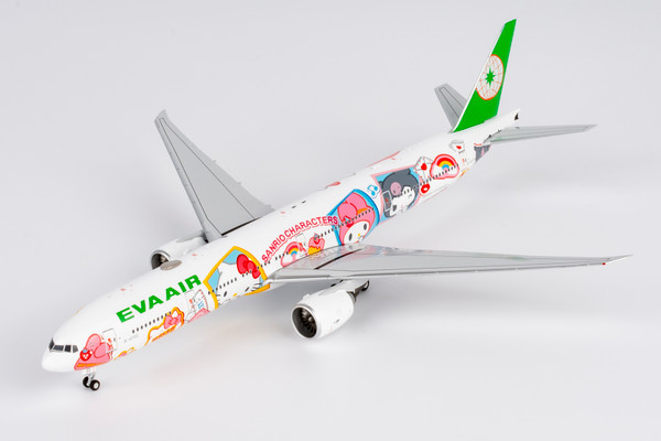 NG Model Eva Airways 777-300ER B-16722 Hello Kitty - Besties Jet 73075 1:400