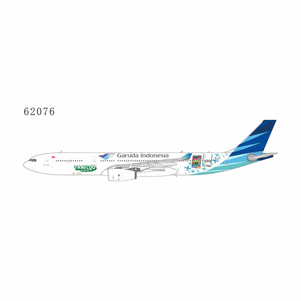 NG Model Garuda Indonesia A330-300 PK-GPV "Hana TravelGo Card" sticker 62076 1:400
