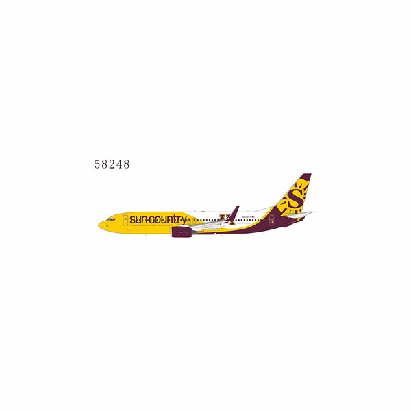 NG Model Sun Country Airlines 737-800/w N809SY New Golden Gophers livery 58248 1:400
