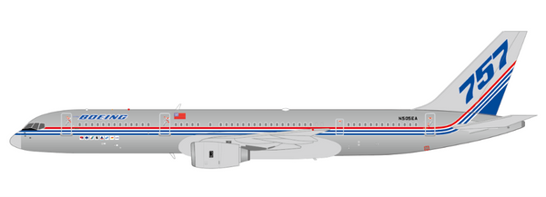JC Wings Boeing House Color 757-200 "Polished" Reg: N505EA With Stand LH2290 Scale 1:200