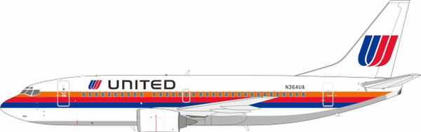 InFlight200 United Airlines Boeing 737-322 N364UA IF733UN0624 Scale 1:200