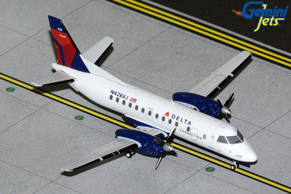 Gemini200 Delta Connection Saab 340B N428XJ G2DAL1340 Scale 1:200