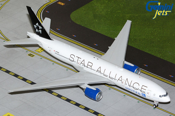 Gemini200 United Airlines B777-200ER N77022 "Star Alliance" livery G2UAL1380 Scale 1:200