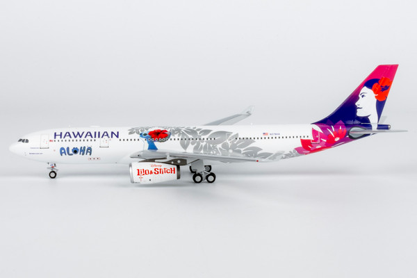 NG Models Standard Hawaiian Airlines A330-200 Reg: N378HA Disney’s Lilo & Stitch 61105 Scale 1:400