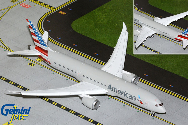 Gemini200 American Airlines B787-9 N836AA flaps down G2AAL1411F Scale 1:200