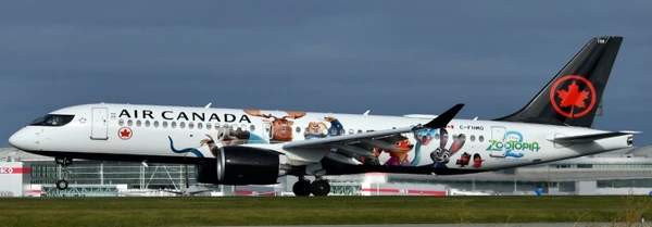 JC Wings Air Canada Airbus A220-300 "special livery" Reg: C-FHMO With Antenna XX40842 Scale1:400