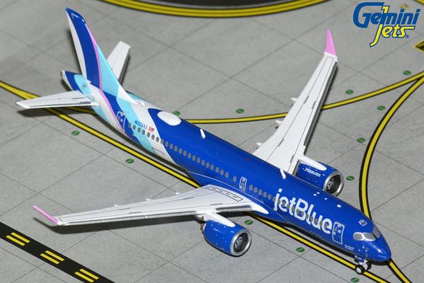 Gemini Jets JetBlue Airways A220-300 Reg: N3241J "Taming of the Blue" GJJBU2338 Scale 1:400