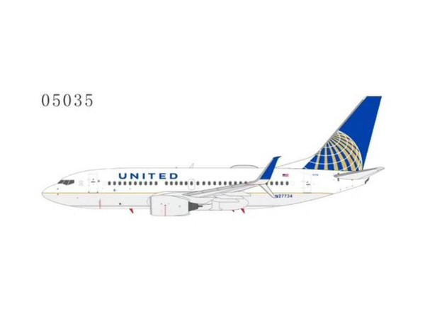 NG Models United Airlines Boeing 737-700 CO-UA merged livery with scimitar winglets Reg: N27734 05035 Scale 1:200