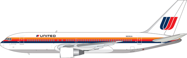V1-400 Models United Airlines BOEING 767-200 Reg: N606UA 400019 1:400
