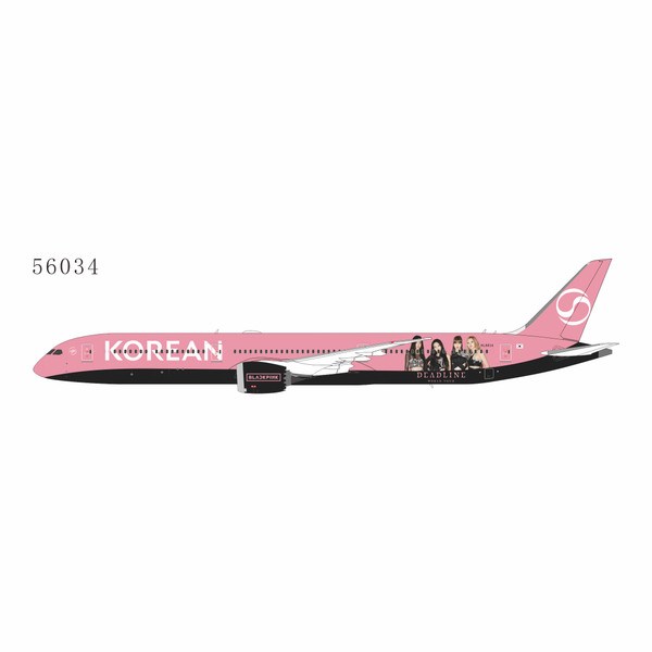 NG Models Korean Air 787-10 Dreamliner Reg: HL8816 BlackPink 56034 Scale 1:400