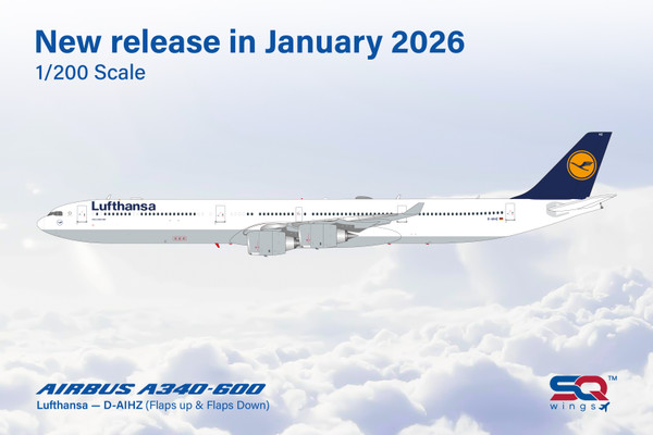 SQ Wings Lufthansa A340-600 D-AIHZ L2283 Scale 1:200