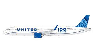 Gemini Jets United Airlines A321neo "100 Years" GJUAL2424 Scale 1:400