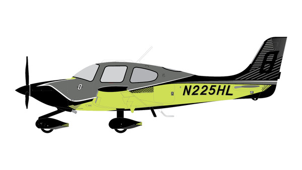 GeminiGA Cirrus SR22T N225HL (Sporty’s edition) GGCIR022 1:72
