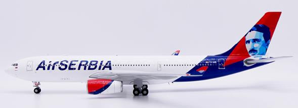 JC Wings Air Serbia Airbus A330-200 "Nikola Tesla" Reg: YU-ARB Nikola Tesla With Stand XX20596 Scale 1:200