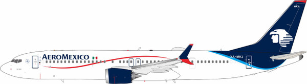 InFlight200 AeroMexico Boeing 737 MAX 9 Reg: XA-MKJ IF739MAM1025 1:200 with stand