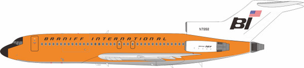 InFlight200 Braniff International Boeing 727-162 N7282 Orange IF721BN0426 Scale 1:200