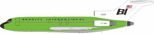 InFlight200 Braniff International Boeing 727-27C N7276 Light Lime Green IF721BN0726 Scale 1:200