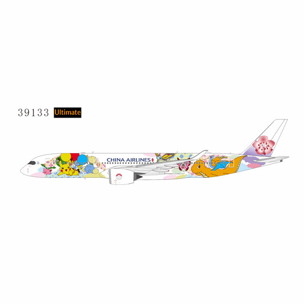 NG Model Ultimate China Airlines Airbus A350-900 Reg: B-18916 Pikachu Jet CI #2; Luxurious Packaging with stand 39133 1:400