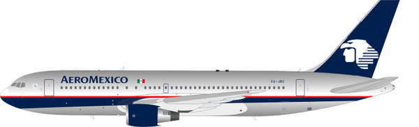 B-Models AeroMexico Boeing 767-200ER Reg: XA-JBC 762-JBC 1:200 with stand (Limited 53 Models)