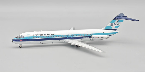 InFlight200 BMA - British Midland Airways McDonnell Douglas DC-9-30 Reg: G-BMAM IF930BD0626 1:200 with stand