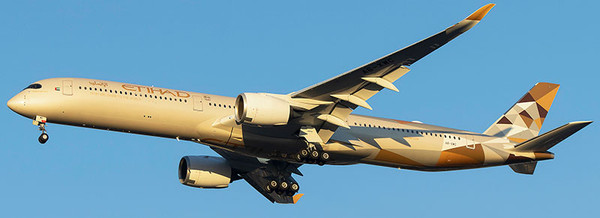 Aviation400 Etihad Airways Airbus A350-1041 A6-XWC detachable gear AV4363 Scale 1:400