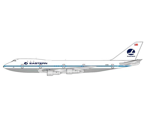 Eastern Airlines Boeing 747-100 "Polished" "Pan Am Hybrid Livery" Reg: N731PA XX40361 Scale 1:400