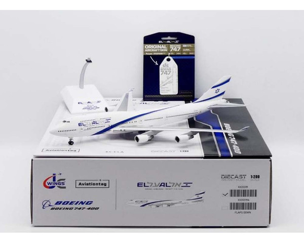 El Al Israel Airlines Boeing 747-400 Reg: 4X-ELA XX20319A Scale 1:200