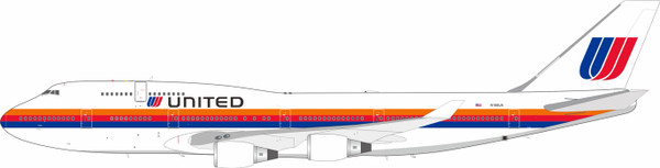 InFlight200 United Airlines Boeing 747-400 Reg: N188UA IF744UA0526 1:200 with stand