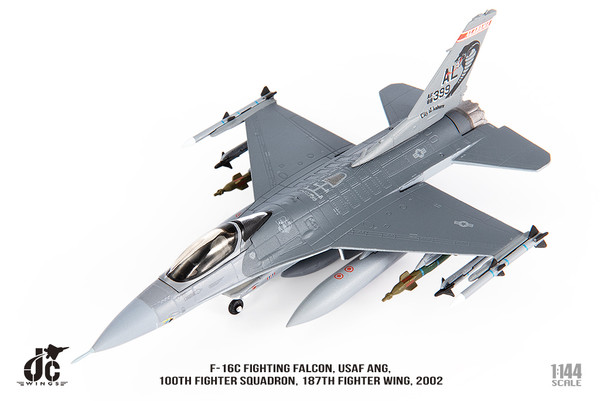 F-16C Fighting Falcon, USAF ANG, 100th Fighter Squadron, 2002, 88-0399 JCW-144-F16-006 Scale 1:144