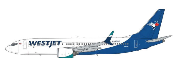JC Wings WestJet Boeing 737 MAX 8 "Toronto Blue Jays" Reg: C-GORP SA4131 1:400 With Antenna