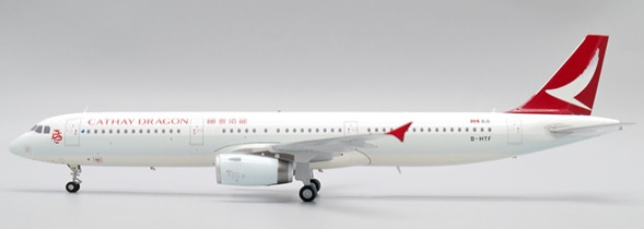 JC Wings Cathay Pacific Airbus A321 Reg: B-HTF EW2321008 1:200 With Stand