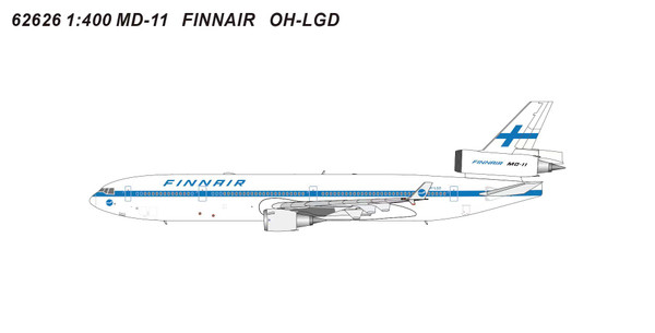Panda Model Finnair McDonnell Douglas MD-11 Reg: OH-LGD 62626 Scale 1:400