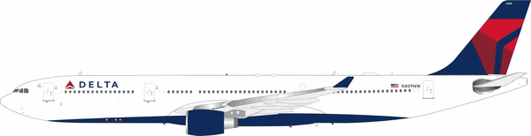 B-Models Delta Air Lines Airbus A330-300 Reg: N809NW with stand B-330-DL-809 1:200 with stand (Limited)