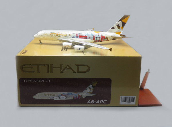 Etihad Airbus A380 Choose London A6-APC A242029 Scale 1:200