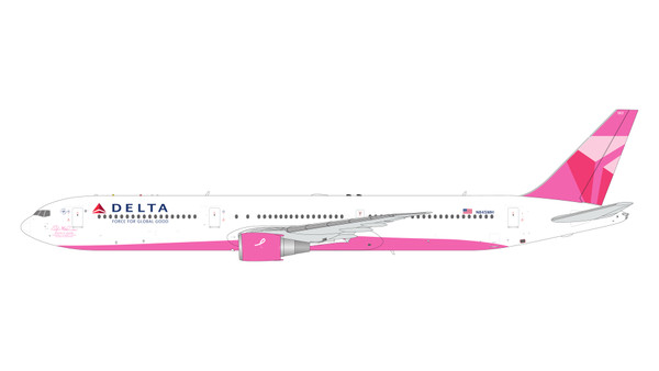 Gemini200 Delta Air Lines Boeing 767-400ER N845MH pink plane/breast cancer G2DAL1451 1:200