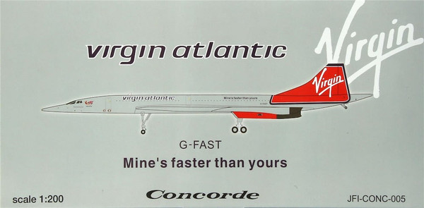 JFox Virgin Atlantic Concorde G-FAST JFI-CONC-005 Scale 1:200