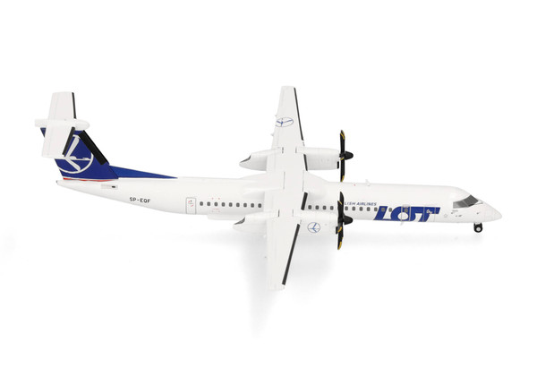 Herpa LOT Polish Airlines Bombardier Q400 Reg: SP-EQF HE573955 Scale 1:200