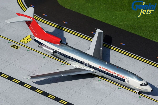 Gemini200 Northwest Orient B727-200/Adv. N298US 1970s, 1980s polished livery G2NWA334 1:200