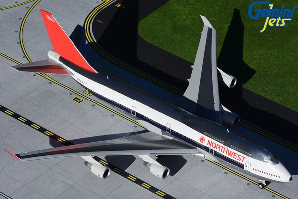 Gemini200 Northwest Airlines B747-400 N663US (polished 1980s livery) G2NWA909 1:200
