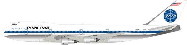 Inflight200 Pan Am Boeing 747-100 N733PA POLISHED IF741PA1020P 1:200