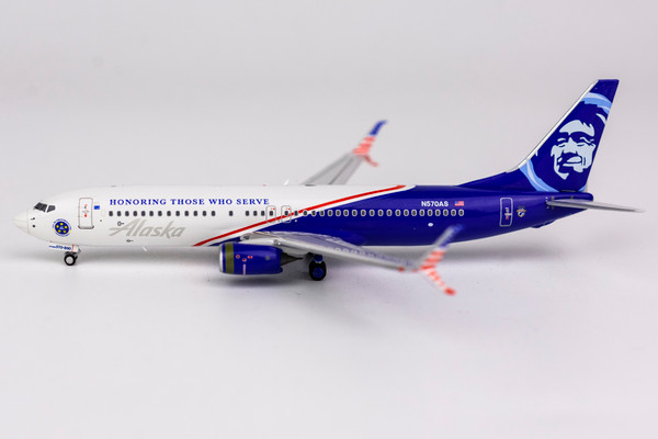 NG Model Alaska Airlines (Honoring Those Who Serve) 737-800/w N570AS 58075 1:400