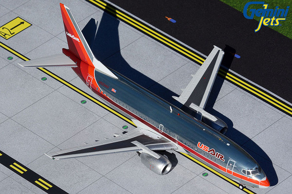 Gemini200 USAir B737-300 (polished 1980s livery) G2USA429  1:200