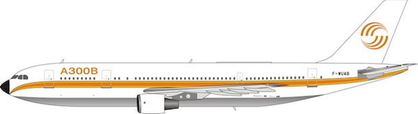 Phoenix Model AIRBUS A300B4-203 (1970's DELIVERY COLORS) F-WUAB PH4AIR2080 1:400