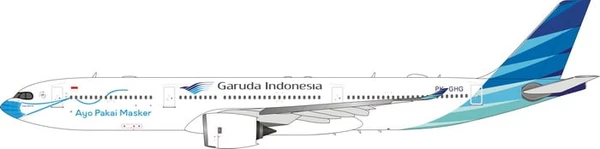 Phoenix Model GARUDA INDONESIA A330-900NEO (AYO PAKAI MASKAR) PK-GHG PH4GIA2096 1:400