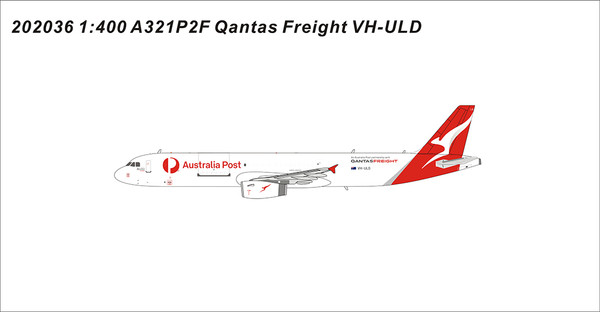 Panda Models  Qantas Freight A321-200P2F World's first A321P2F VH-ULD 202036 1:400