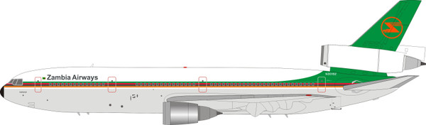 Inflight200 Zambia Airways McDonnell Douglas DC-10-30 N3016Z IFDC10Q31220 1:200